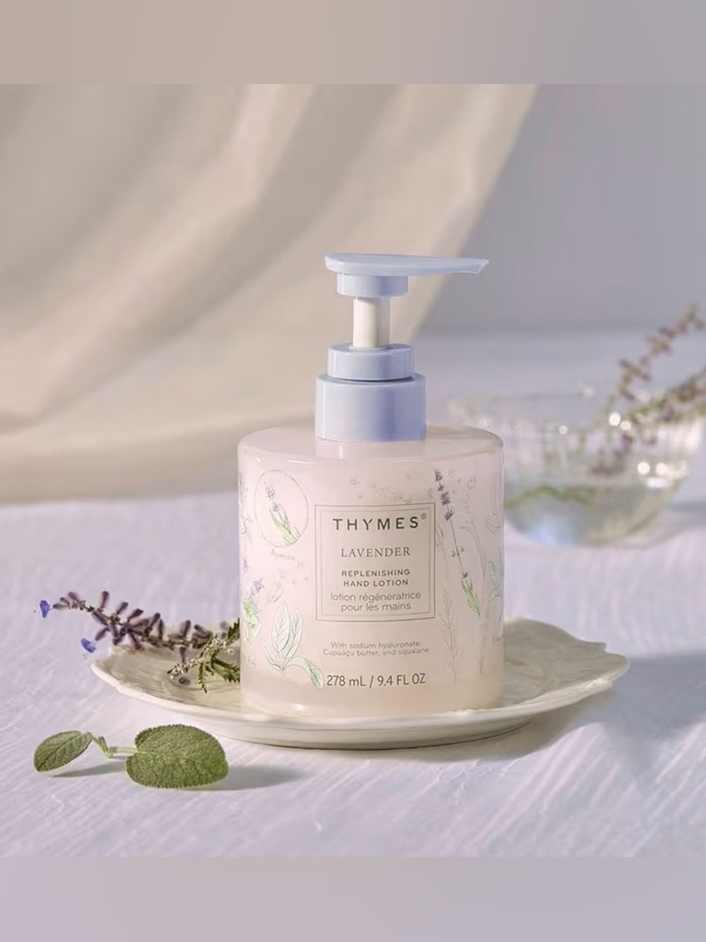 Thymes Replenishing Hand Lotion  (Lavender, 9.4 fl oz)